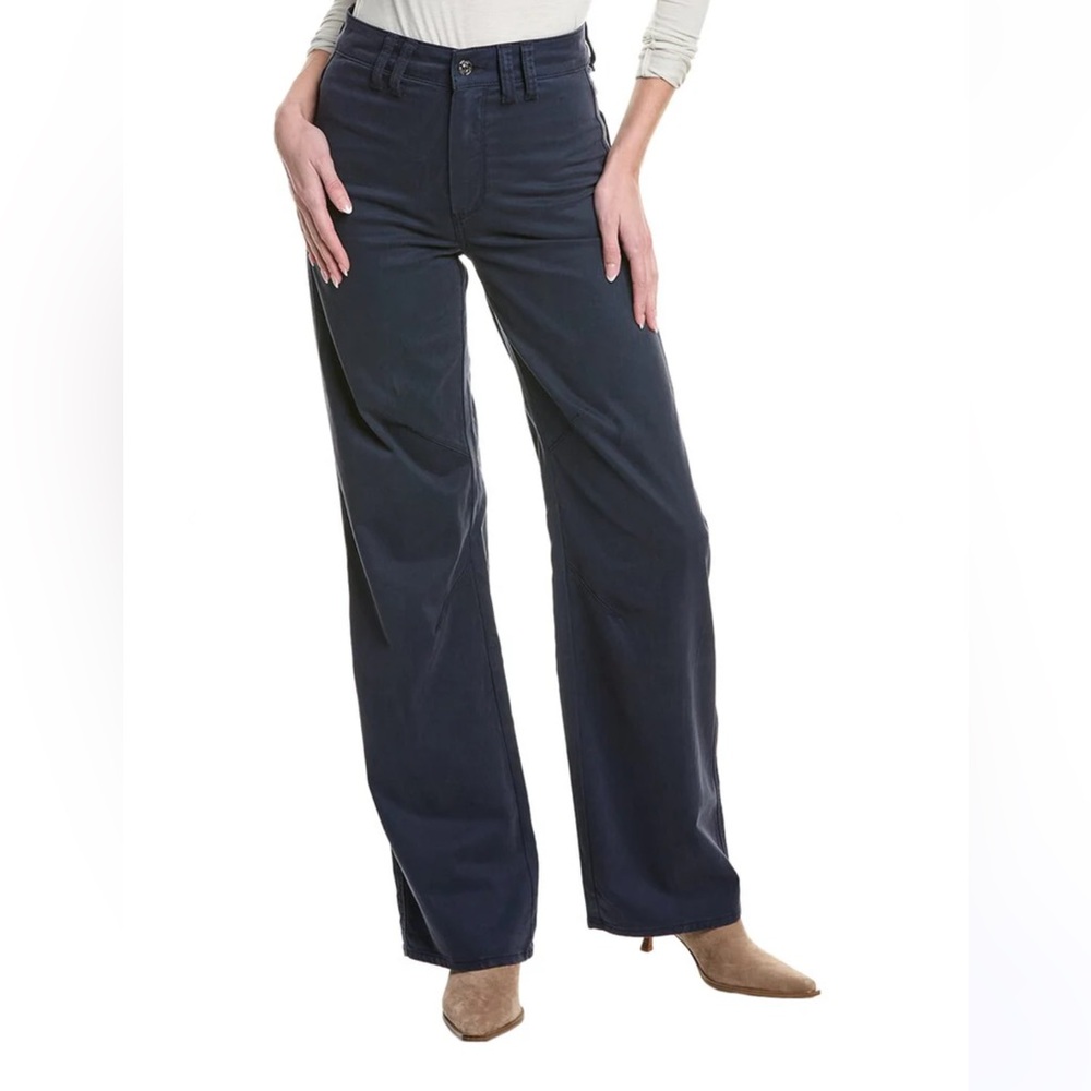 Paige Sasha Navy Straight Leg Jean